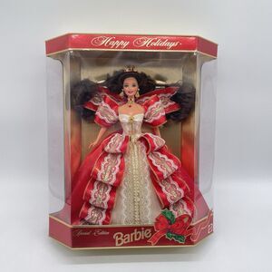 NEW 1997 Mattel Barbie Doll Happy Holidays Special Edition Christmas #17832